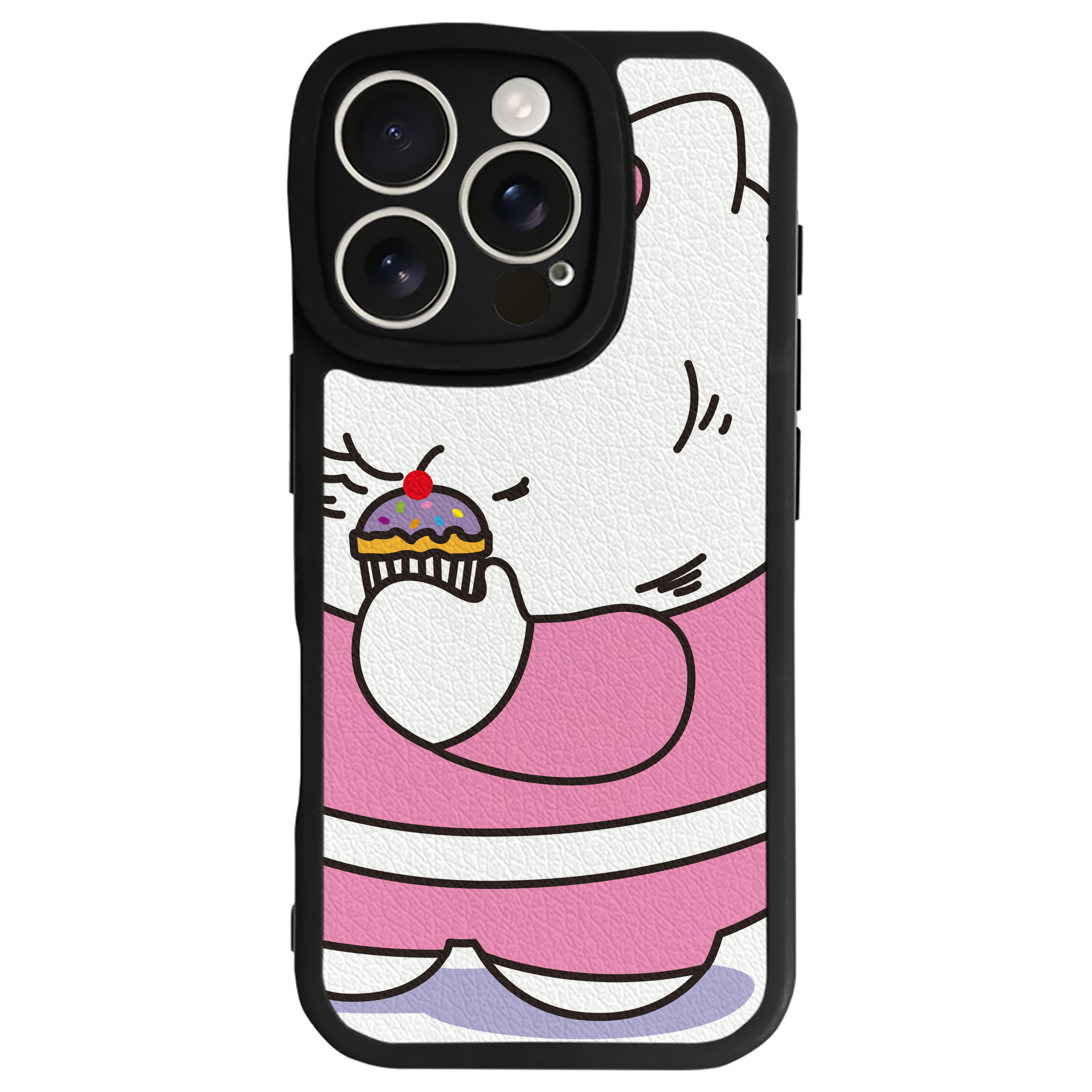 （画像用） Hello Kitty ハローキティ 【iPhone 16シリーズ対応】シリコンスマホケース（レザー調） 材質：シリコン